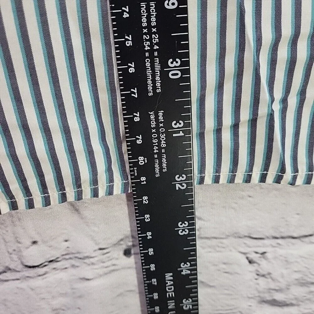 The North Face Mens Shirt Sz XXL Blue‎ Striped Snap Up Short Sleeve